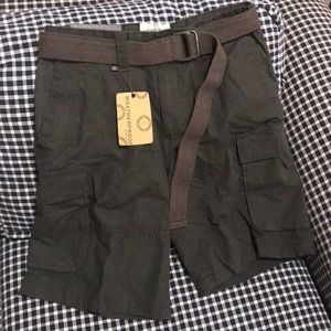 Weatherproof Grey Shorts w/belt NWT
